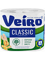 Туалетная бумага Veiro, Linia Classic, 2 слоя, 4 шт, 17.5 м, с втулкой, белая