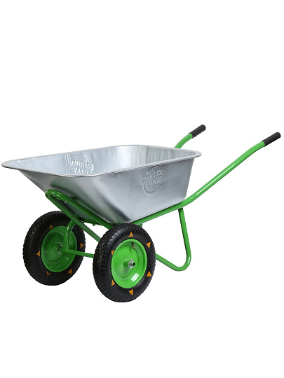 Тачка строительная двухколесная, металл, 250 кг, 100 л, 0.7 мм, втулка D20 мм, PR3.25х8, уцененный товар