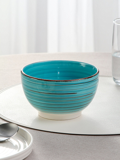 Салатник керамика, круглый, 14х8 см, Laguna, Domenik, DM6003-1