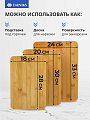 Доска разделочная бамбук, 18х28см, 20х30см, 24х33см, 3 шт, прямоугольная, Y4-7901 - фото 2