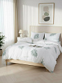 Постельное белье 1.5-спальное, простыня 150х215 см, 2 наволочки 50х70 см, пододеяльник 145х215 см, Silvano, поплин, Диса