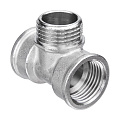 Тройник 3/4&amp;quot;х1/2&amp;quot;х3/4&amp;quot;, г-ш-г, латунь, AquaLink