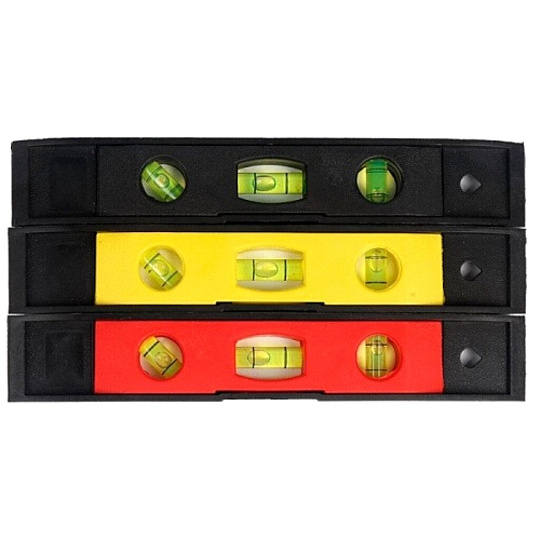 Уровень 225 мм, 3 глазка, в ассортименте, Park, 6892