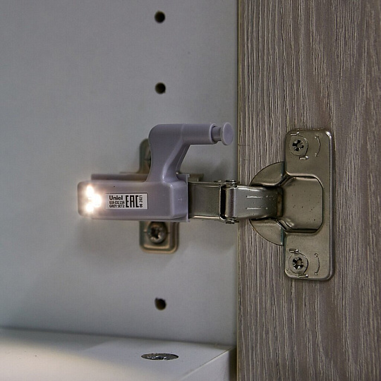 Светильник светодиодный, Uniel, ULK-C02 23A GREY SET2, 4000 К, IP20, 7х4х2 см, на петлю в кух. шкаф, серый, UL-00008933