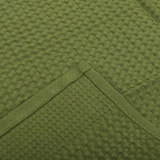 Полотенце кухонное вафельное, 35х60 см, Belezza, Элиза, зеленое, Узбекистан, 6140585