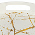 Поднос пластик, 33х5 см, круглый, белый мрамор, Y6-10711 - фото 2