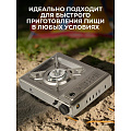 Плита газовая портативная 1 конфорка, 33х25х7 см, для цанговых баллонов, кейс, серебристая, Tozk, C020035 - фото 12