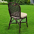 Мебель садовая Costa Brava, коричневая, стол, 81х81х76 см, 2 стула, подушка бежевая, 110 кг, IND09 - фото 11
