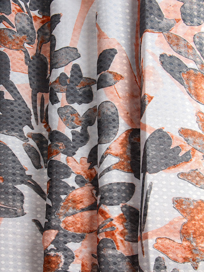 Штора для ванн 180х180 см, ПЭ, Коричневые цветы, Y4-11132