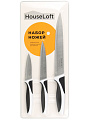 Набор ножей 3 пр, нерж сталь, рук пласт, блистер, HouseLoft, YW-A205 - фото 6