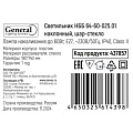 Светильник General Lighting Systems, НББ 64-60-025.01, 60 Вт, E27, на 1 лампочку, IP40, 18х18х14 см, наклонный, шар-стекло, 437857 - фото 3