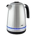 Чайник электрический JVC, JK-KE1720, 1.7 л, 2200 Вт, скрытый нагревательный элемент, нержавеющая сталь, пластик