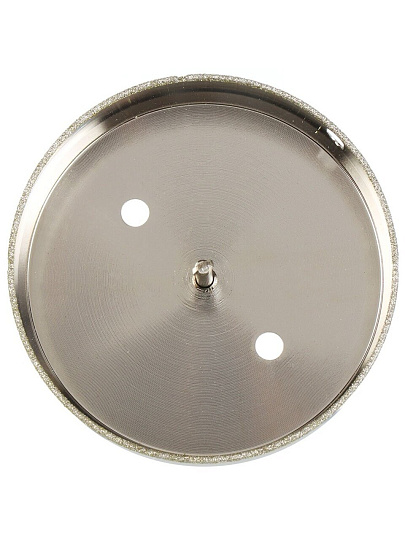 Коронка алмазная, по керамограниту и керамике, Росомаха, диаметр 100 мм, цилиндрический хвостовик, с центрирующим сверлом, 723100