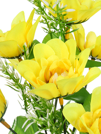 Цветок искусственный декоративный пасхальный, Кувшинка, 7 головок, 35 см, в ассортименте, FY060