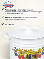 Кастрюля эмалированная сталь, 8 л, крышка сталь, с декором, цилиндрическая, Сибирские товары, С1620/.3/*67/.3*119/*78/39, в ассортименте - фото 4