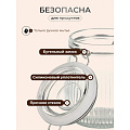 Банка для сыпучих продуктов, стекло, 0.75 л, 8.5х8.5х14.5 см, с крышкой, с бугельным замком, Страйп, Y4-9023 - фото 3