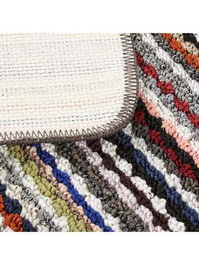 Коврик грязезащитный придверный, 60х90 см, прямоугольный, полипропилен, с латексным напылением, 5569