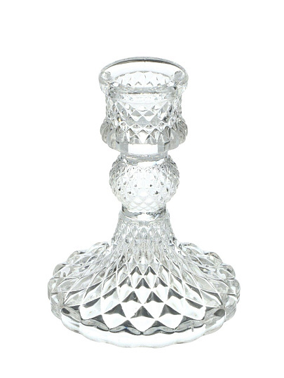 Подсвечник декоративный стекло, 2 свечи, 8х10 см, HouseLoft