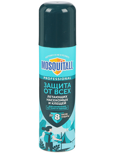Репеллент от летающих насекомых, аэрозоль, Mosquitall, Профессиональная защита, 150 мл