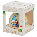 Елочный шар Лошадка с гномиком, 8 см, стекло, КУ-80-254001 - фото 2