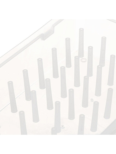 Коробка для хранения ниток, пластик, 23.5х14х6.5 см, прозрачная, К-30