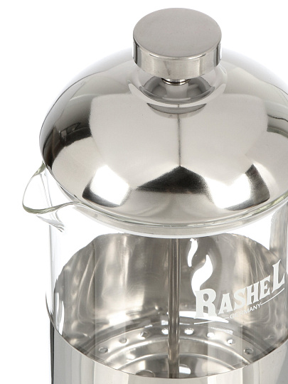 Френч-пресс 0.8 л, стекло, нержавеющая сталь, RasheL, М-5780