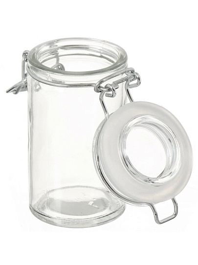 Банка для сыпучих продуктов, стекло, 0.08 л, 4.5х8.5 см, с крышкой, с ключом, Y4-5056