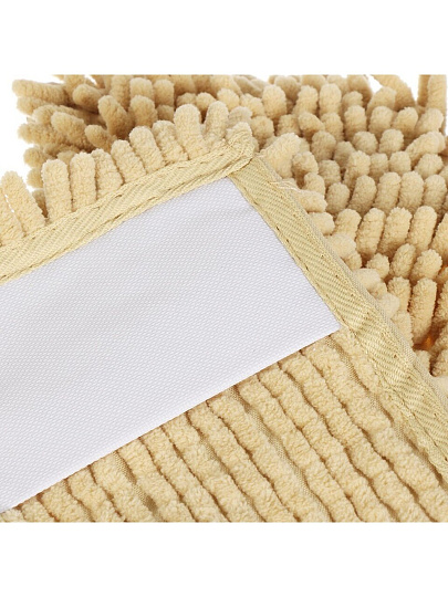 Насадка для швабры микрофибра, 43х13 см, вермишель, прямоугольная, бежевая, Homver, Chenille, 231202200/00