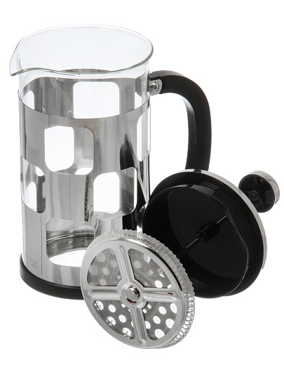 Френч-пресс 1 л, стекло, нержавеющая сталь, Apollo, genio Domine, DMN-100