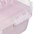 Контейнер для хранения обуви, 32.3х18.3х10.3 см, с крышкой, пепельно-розовый, Dunya Plastik, 8021 - фото 2