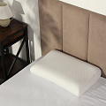 Подушка ортопедическая, 40 х 60 см, пенополиуретан, Memory foam, чехол 100% полиэстер, с эффектом памяти, упругая, ИвШвейСтандарт, ПМФ-64пм