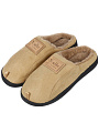 Тапки для мужчин, хаки, р. 44-45, закрытые, замшевые, A210069