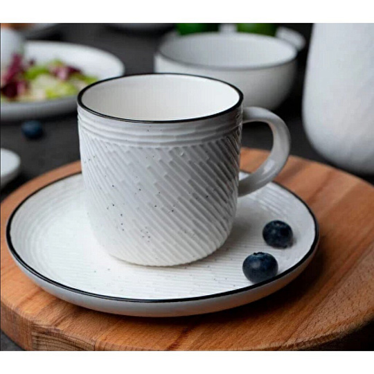 Чайная пара керамика, 2 предмета, на 1 персону, 225 мл, Billibarri, Riverstream, 500-303