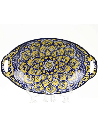 Блюдо керамика, 28х16.5х5 см, Мантра, B010668