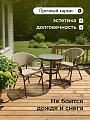 Мебель садовая Бланка, стол, 60х60х70 см, 2 стула, 120 кг, 56х60х78 см, C010156 - фото 2