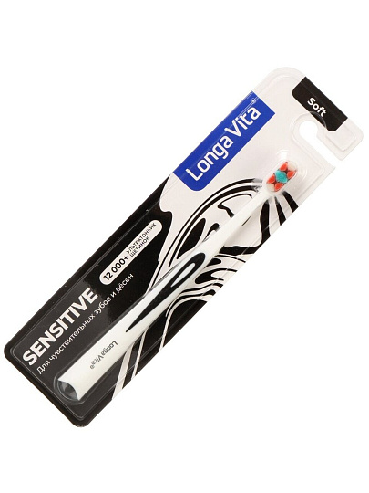 Зубная щетка Longa Vita, Sensitive, взрослая, F-05