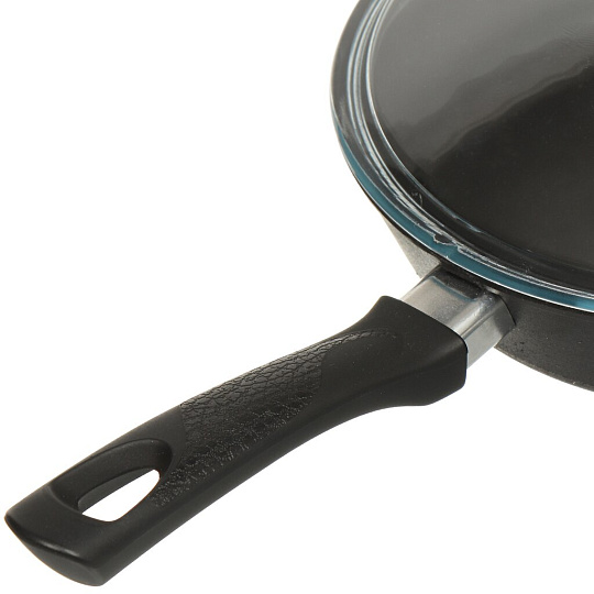 Сковорода чугун, 26 см, Камская посуда, с крышкой, индукция, ПЛЧ-1-26-60-81-6/б6062