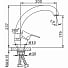 Смеситель для кухни, Frap, с картриджем, хром, F4114-2-В - фото 2