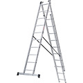 Лестница приставная, 3 секции, 10 ступеней, алюминий, 2.5 м, 150 кг, NV 1230, 1230310 - фото 20