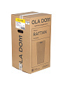 Кашпо пластик, 14 л, 29х29х56.3 см, автополив, для цветов, коричневое, Ola Dom, Rattan - фото 12