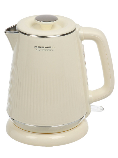 Чайник электрический RasheL, R-420-18, белый, 1.8 л, 1800 Вт, скрытый нагревательный элемент, нержавеющая сталь