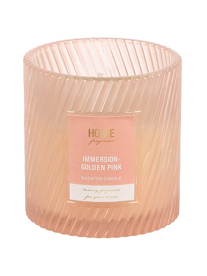 Свеча декоративная ароматизированная, 8х8 см, в стакане, парафин, аромат Лавровый лист и лайм, A330108