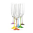 Бокал для шампанского, 190 мл, стекло, 6 шт, Bohemia, Виола, цветные ножки, 40729/D2222/190 - фото 2