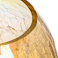 Ваза стекло, настольная, 18 см, Muza, Cracle amber, 380-638, шар - фото 2