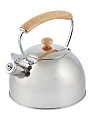 Чайник нержавеющая сталь, 2.5 л, со свистком, зеркальный, сталь 304, ручка с покрытием, дуб, Daniks, индукция, GS-04567G-2 - фото 8