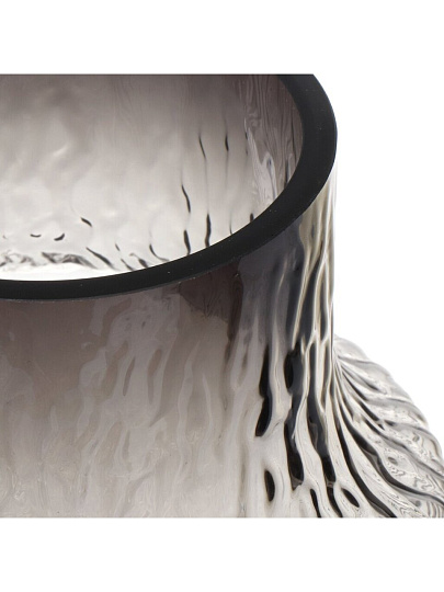 Ваза стекло, настольная, 20 см, Y6-6368, графит