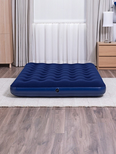 Матрас надувной Bestway, 191х137х22 см, 67002N/67002/010165BW, без насоса, флокированный, ортопедический, 227 кг