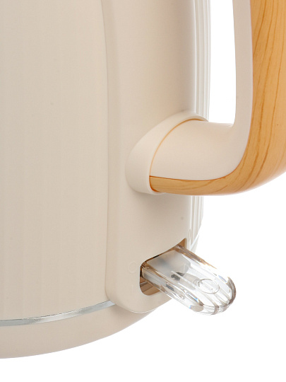 Чайник электрический RasheL, R-431-18, кремовый, 1.8 л, 1800 Вт, скрытый нагревательный элемент, нержавеющая сталь