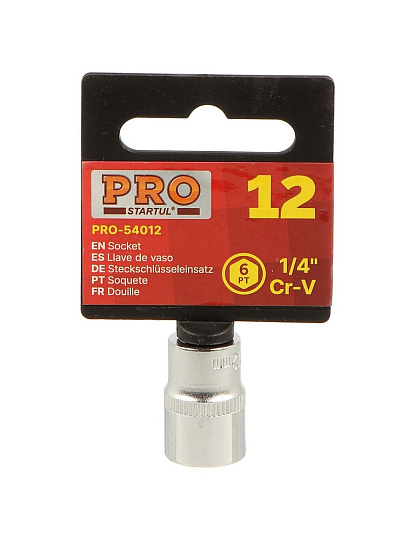Головка торцевая 6-гранная, 1/4&quot;, 12 мм, Startul, PRO-54012