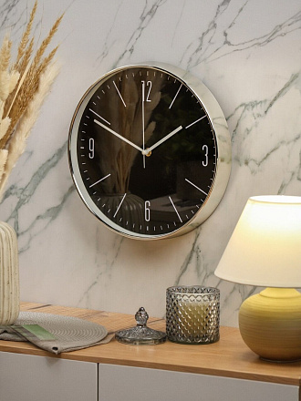 Часы настенные, кварцевые, 30 см, круглые, полимер, Y4-6867